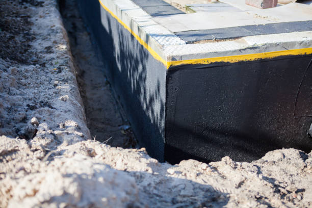 Residential Wet Basement Repair installation at a Johnstown, NY home by SJ Waterproofing Pros
